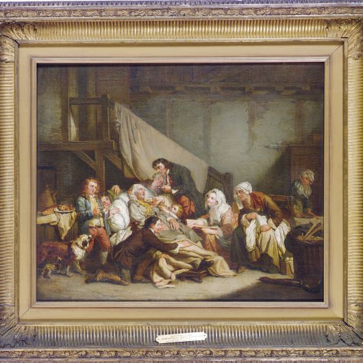 Jean-Baptiste Greuze — Паралитик (Дочерний пиетет)