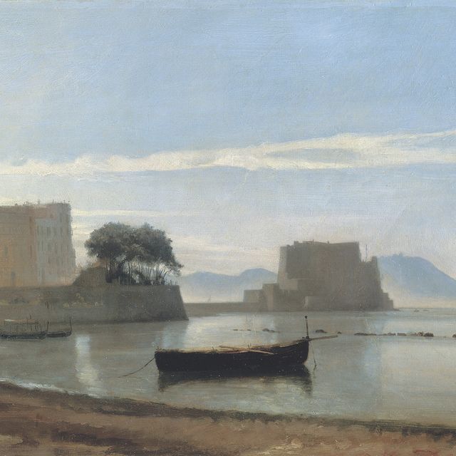 Jean-Baptiste-Camille Corot — Неаполитанский залив с замком дель Ово