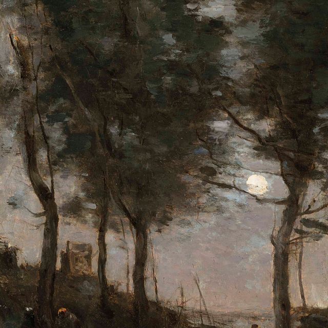 Jean-Baptiste-Camille Corot — Лунный свет на берегу моря