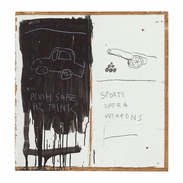 Jean-Michel Basquiat — Без названия (Он думает, что это плюшевый сейф)