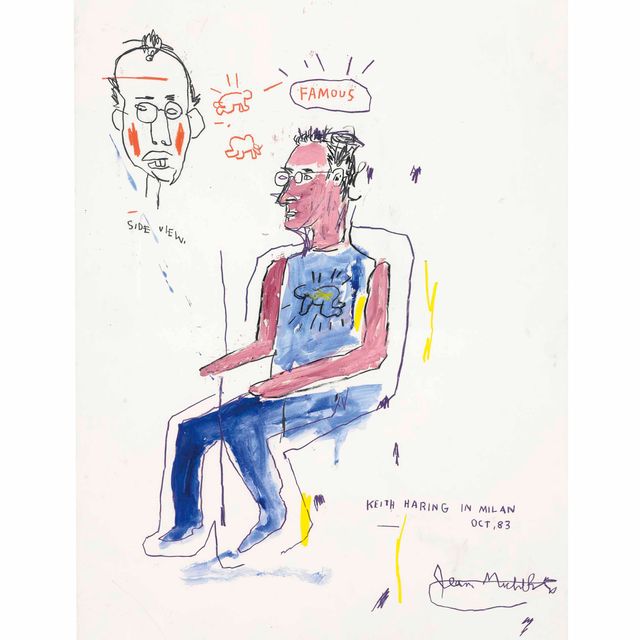 Jean-Michel Basquiat — Без названия (Кит Харинг)