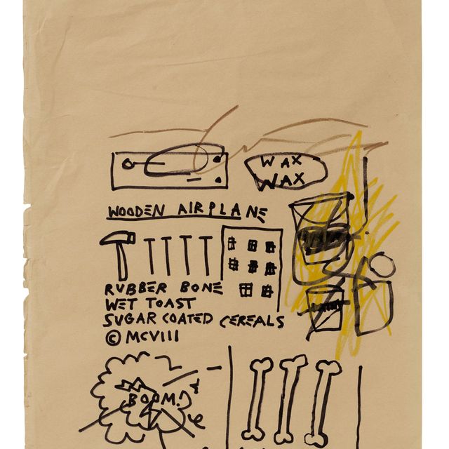 Jean-Michel Basquiat — Без названия (Деревянный самолетик)
