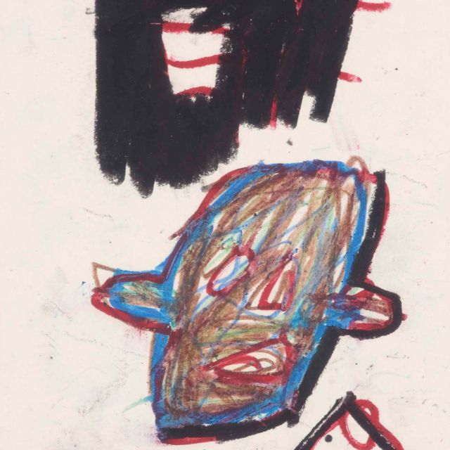 Jean-Michel Basquiat — Без названия (из серии "Знаменитые негритянские спортсмены" )
