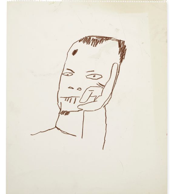 Jean-Michel Basquiat — Без названия (Мужской портрет)