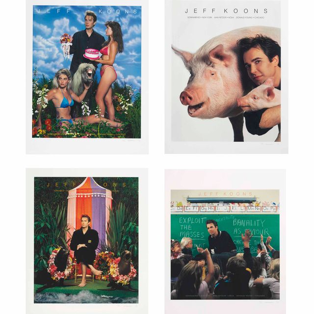 Jeff Koons — Реклама в художественных журналах (Art, Flash Art, Art in America и Artforum)