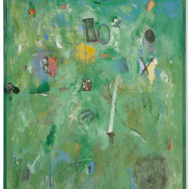 Jim Dine — Объекты в пейзаже палитры