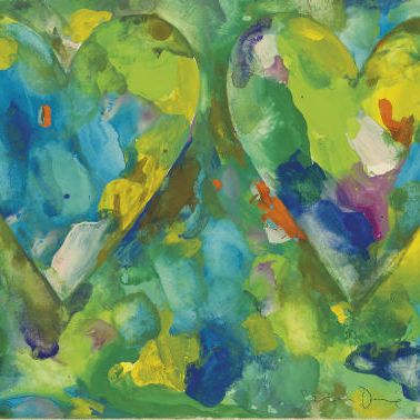 Jim Dine — Двойные сердца VII