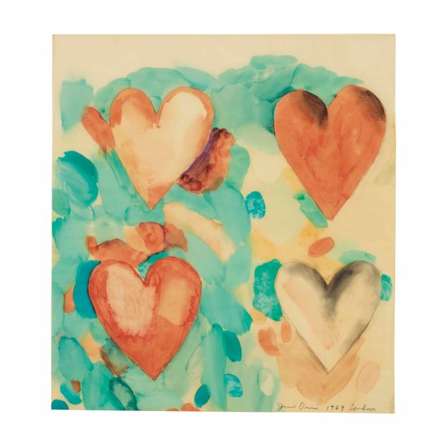 Jim Dine — Четыре сердца