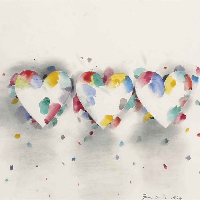 Jim Dine — Без названия (Три сердца)