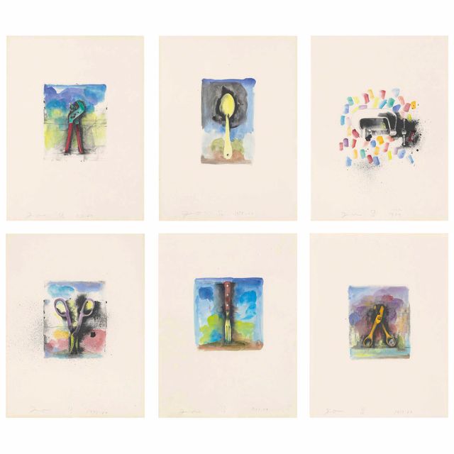 Jim Dine — Десять раскрашенных вручную зимних принадлежностей II