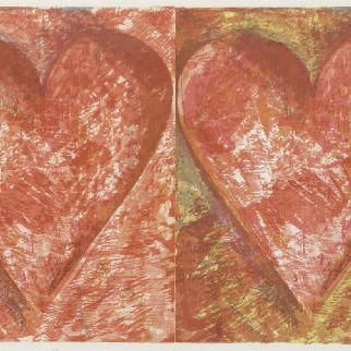 Jim Dine — Два красных сердца (Карпентер, 59)