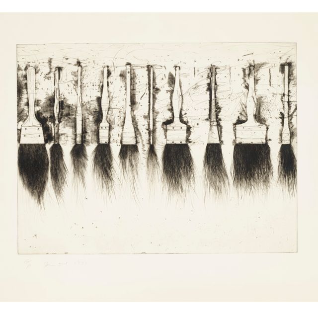 Jim Dine — Пять кистей для рисования (третье состояние)