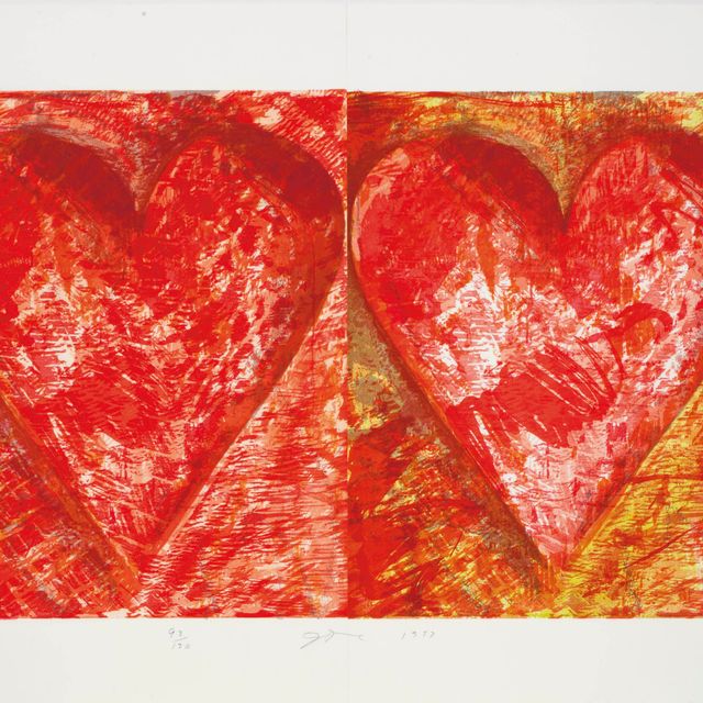 Jim Dine — Два красных сердца (Карпентер, 59)