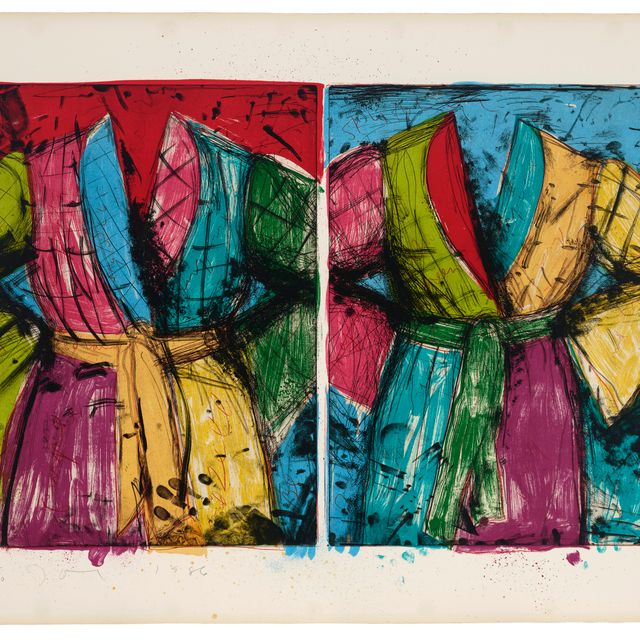 Jim Dine — Два флоридских купальных халата