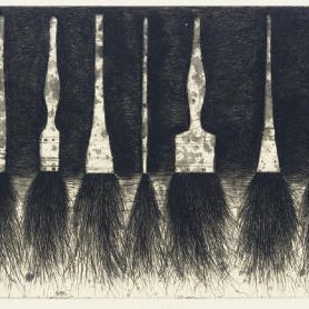 Jim Dine — Пять кистей для рисования (Шестой штат) (колледж Уильямса, 140)