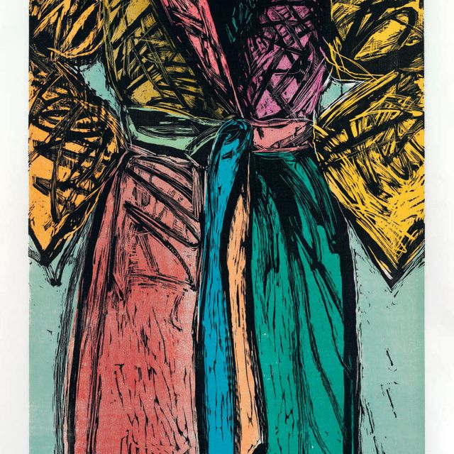 Jim Dine — Четырнадцатицветный халат с резьбой по дереву (D'O. & F. 112)