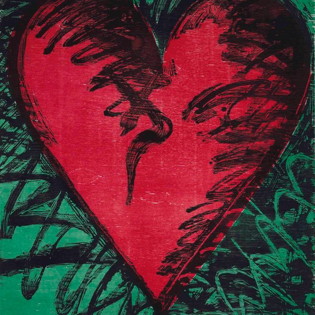 Jim Dine — Гравюра на дереве "Сердце Ранчо" (D'O . & F. 142)