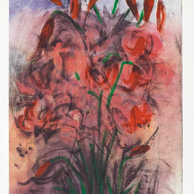 Jim Dine — Лилии с красным перцем