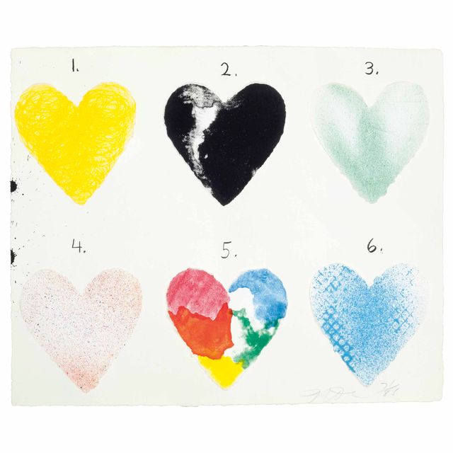 Jim Dine — Голландские сердечки : один принт