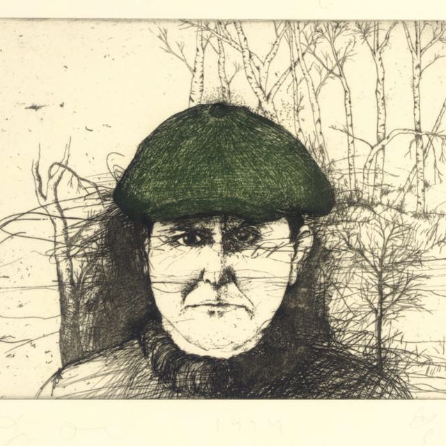 Jim Dine — Автопортрет в плоской кепке (W. C. 180-183)