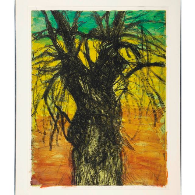 Jim Dine — Дерево, нарисованное в Южной Флориде (D'O. & F. 80); и две сопутствующие гравюры