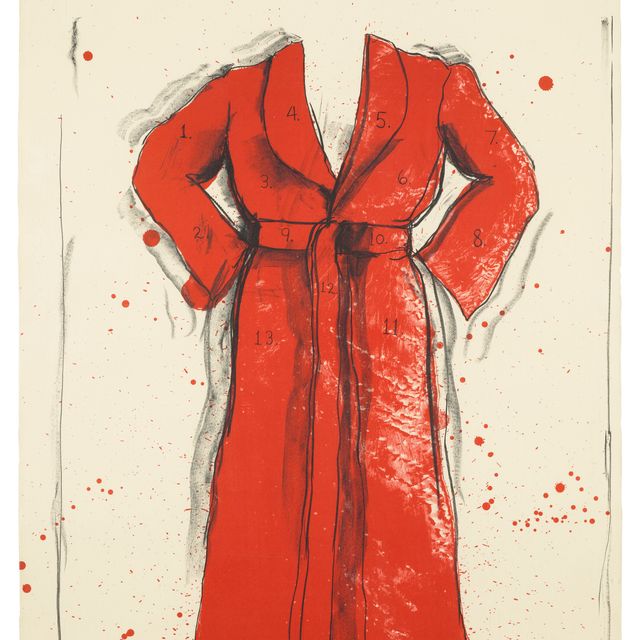 Jim Dine — Халат, от: Халат, Руки, Галстуки, Пила, Радуга, Ботинки