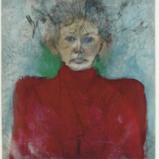 Jim Dine — Нэнси на улице в XI июле: Красный свитер в Париже (D'.O. & F. 72)