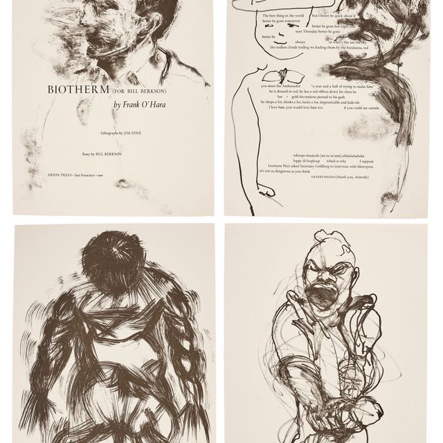 Jim Dine — Фрэнк О'Хара, Biotherm (для Билла Берксона)