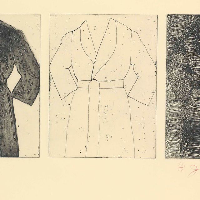 Jim Dine — Гравюра, автопортрет (слоновая кость)