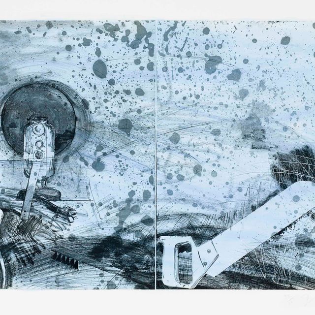 Jim Dine — Новые французские инструменты, бульвар Виктора, 5, Голубое небо
