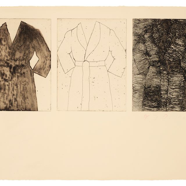 Jim Dine — Гравюра, автопортрет (слоновая кость)