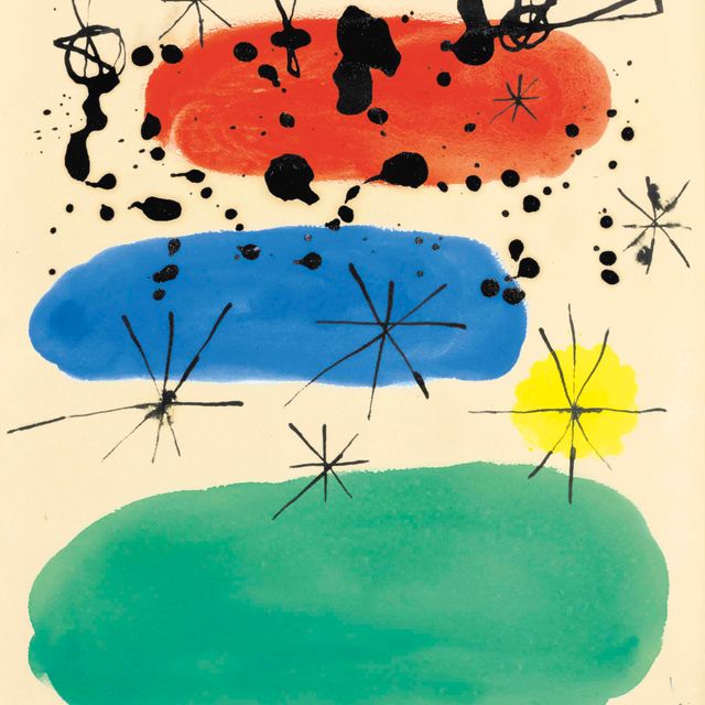 Joan Miró — Макет для изображения альбумских созвездий, редактор Пьер Матисс, Нью-Йорк, 1959