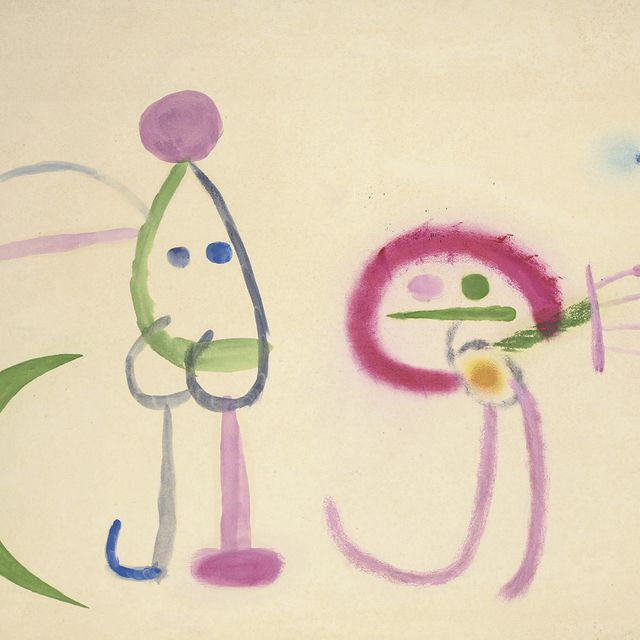 Joan Miró — Мужчина и женщина, рожденные луной