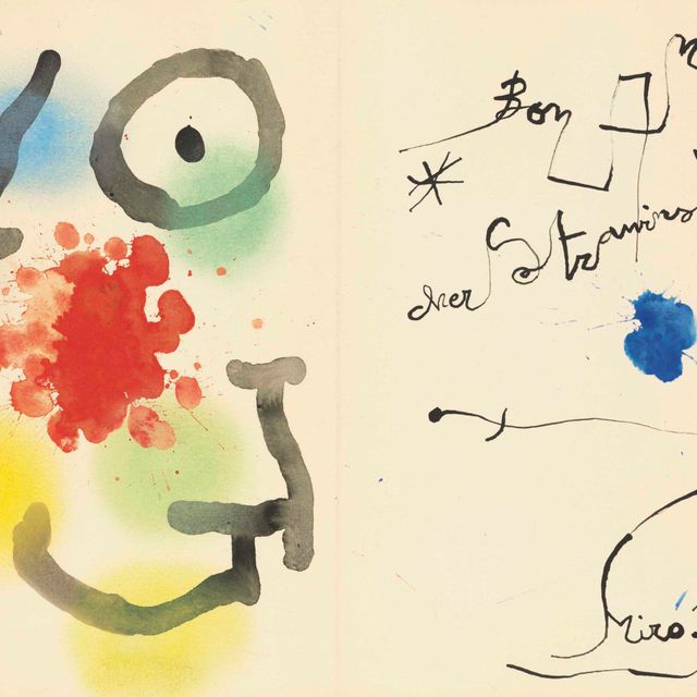 Joan Miró — Счастливого юбилея, Стравинский