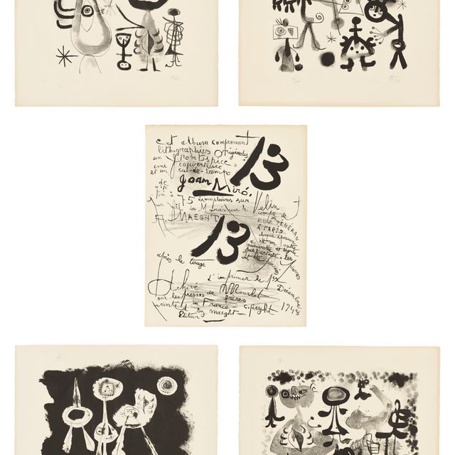 Joan Miró — 13 Литографий