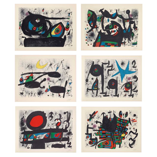 Joan Miró — Дом Джоан Пратс (M. 705, 709, 711, 713, 715, 717, 719, 721, 723, 725, 727, 729, 731, 733)