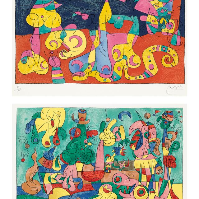 Joan Miró — "Сюиты для короля", редакция журнала "Tériade", Париж, 1966 (Т. 460-498; С. 108)