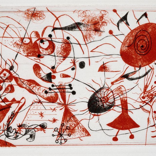 Joan Miró — Одна тарелка от: Série noire et rouge
