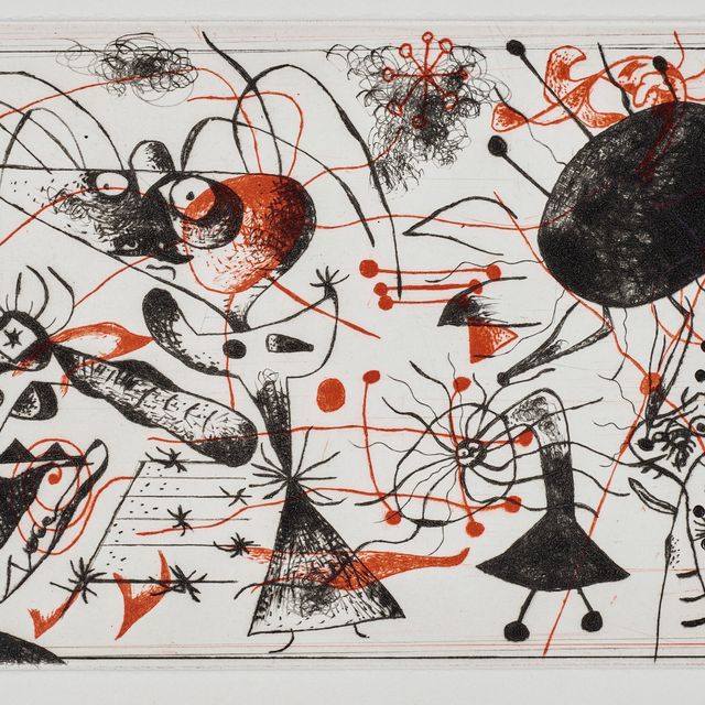 Joan Miró — Одна тарелка от: Série noire et rouge