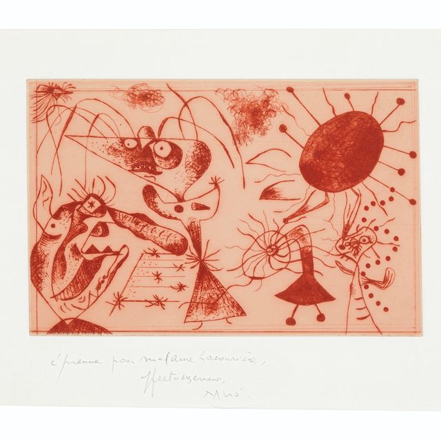 Joan Miró — Черный цвет и румяна: одна тарелка