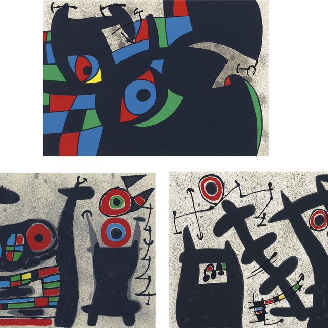 Joan Miró — Жоан Миро, "Лесарь с золотыми перьями", Л. Бродер, Париж, 1971 (Т. 789-828; С. 148 книг)