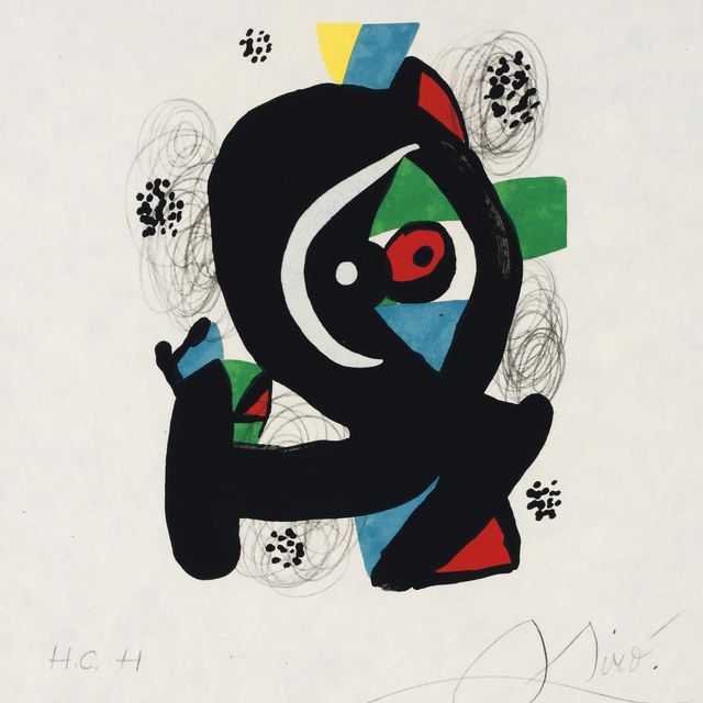 Joan Miró — Патрик Вальдберг, "Меланхолия", галерея Люси Вейль, Париж, 1979 (М. 1212-1225; С. 248 книг)