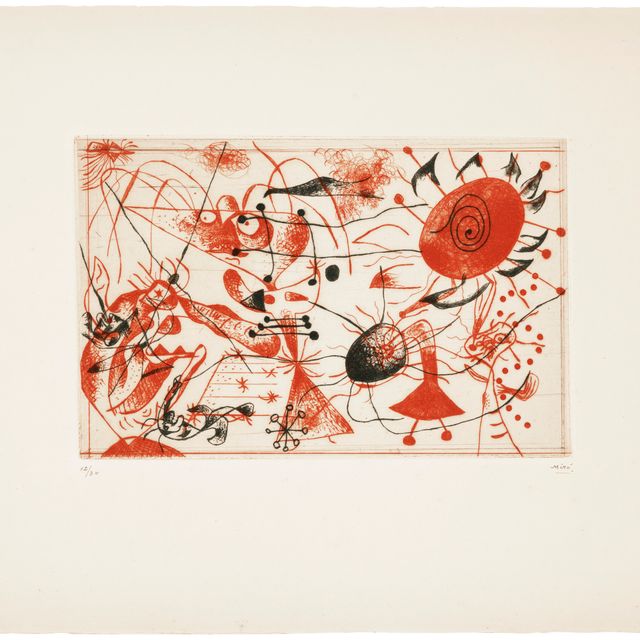 Joan Miró — Черный цвет и румяна: одна тарелка