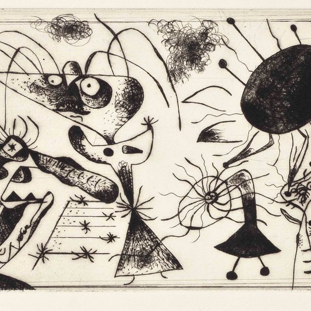 Joan Miró — Черный цвет и румяна: одна тарелка