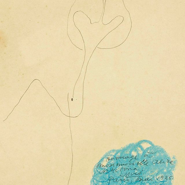 Joan Miró — Без названия (Дань уважения мадемуазель Алисе Никитиной)