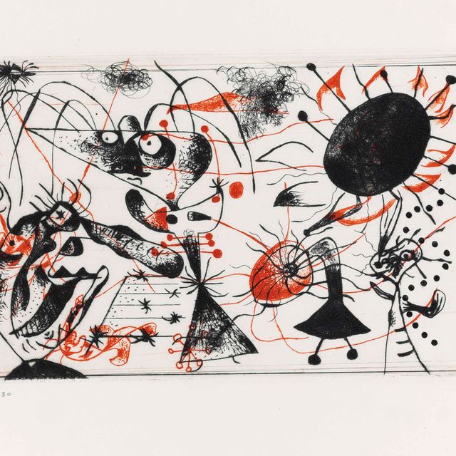 Joan Miró — Черный цвет и румяна : одна тарелка