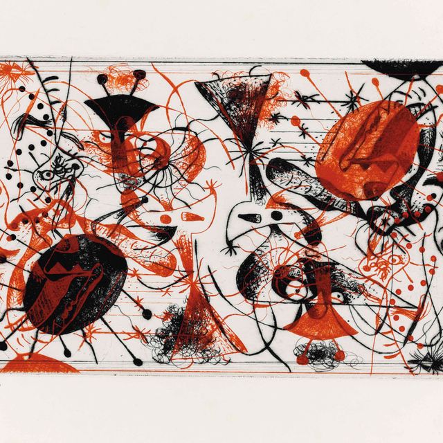 Joan Miró — Черный цвет и румяна : одна тарелка