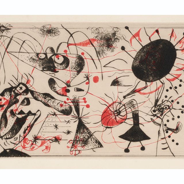Joan Miró — Черный цвет и румяна : одна тарелка