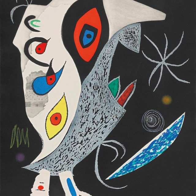 Joan Miró — Барбаре в ночном танце (D. 929)