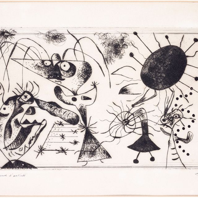 Joan Miró — Série noire & rouge: Одна тарелка